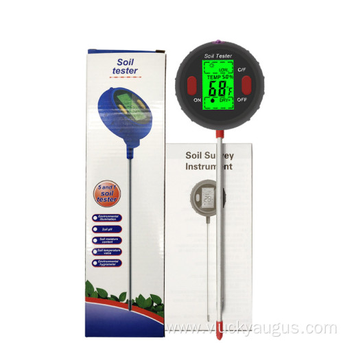 Soil Tester 4 in 1 Hygrometer PH Meter